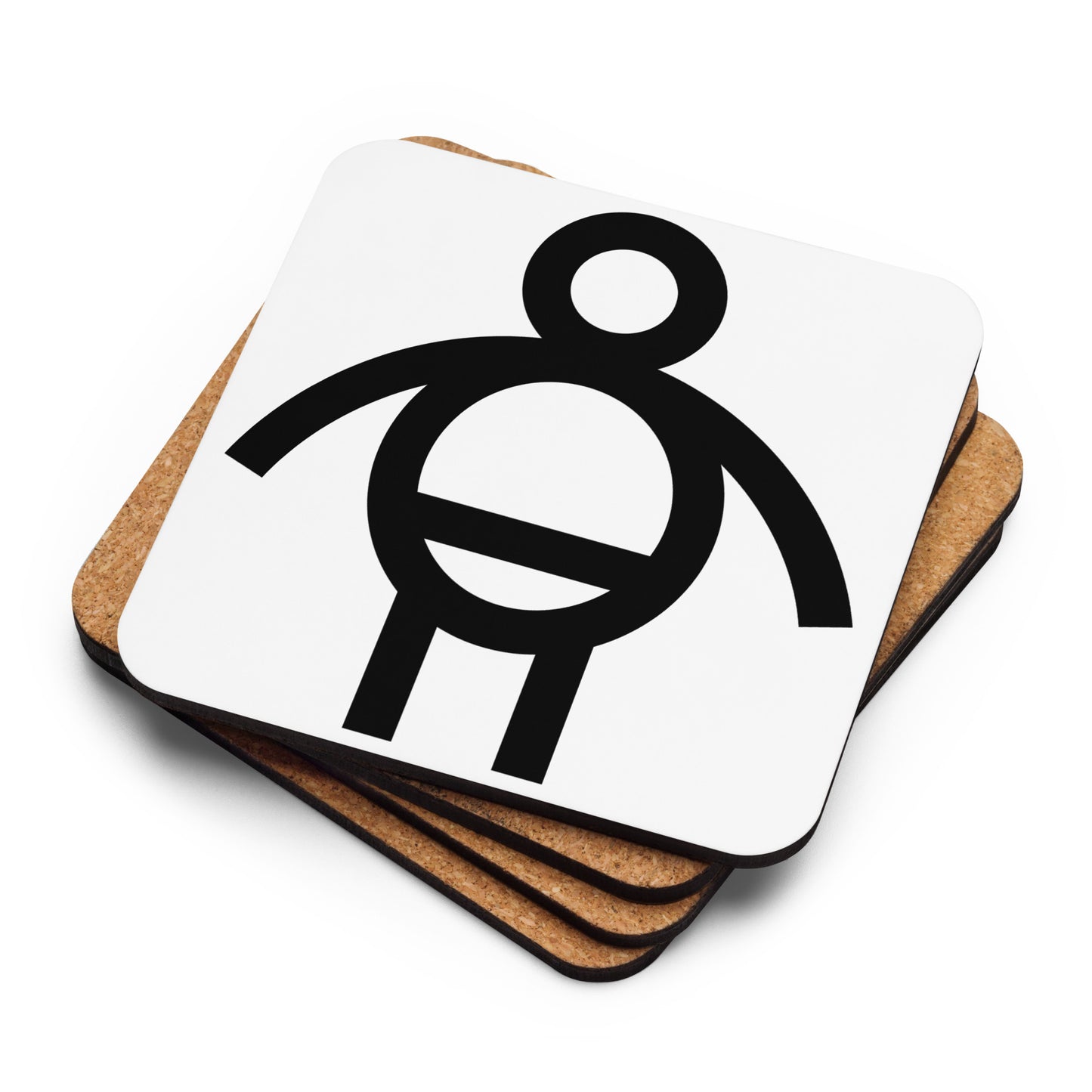 Cork-back coaster
